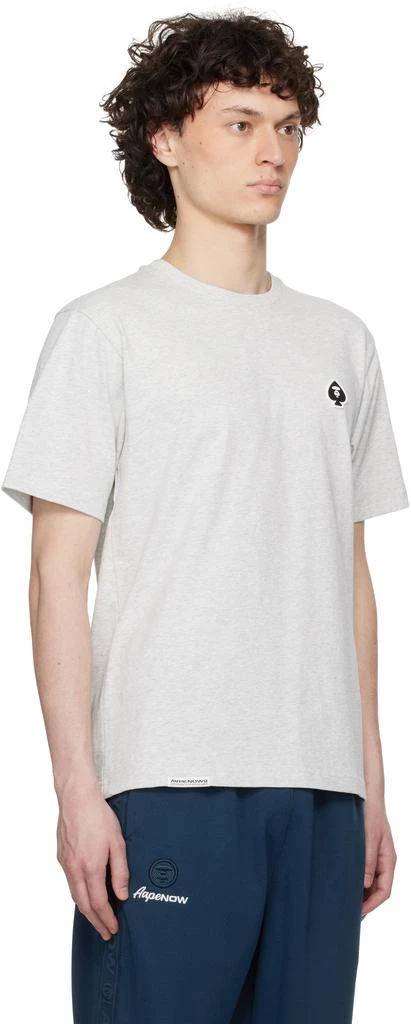 AAPE Gray Spades 'AAPE Now' T-shirt 2