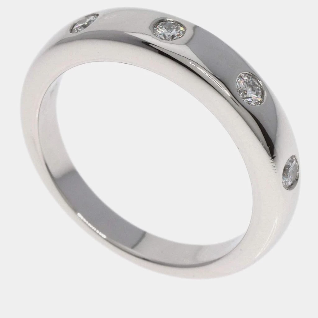 Van Cleef & Arpels Van Cleef & Arpels Platinum and Diamond Tendrement Etoile Band Ring EU 49 1
