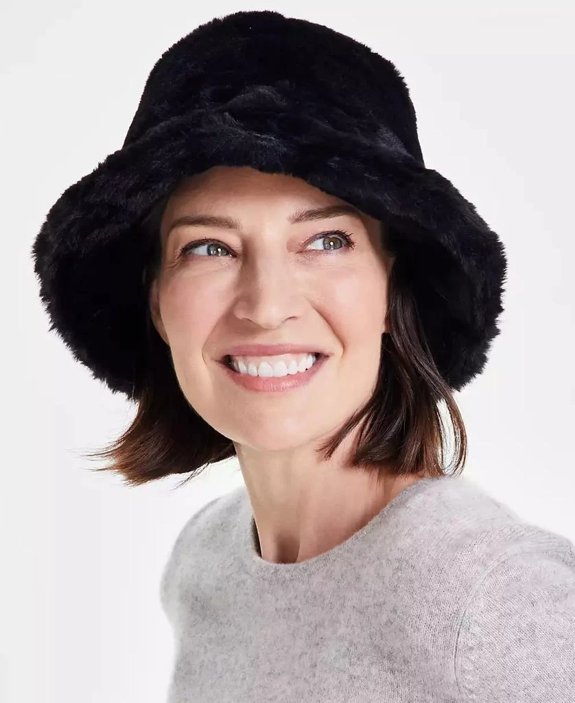 INC International Women's Faux-Fur Bucket Hat, Created for Macy's 2