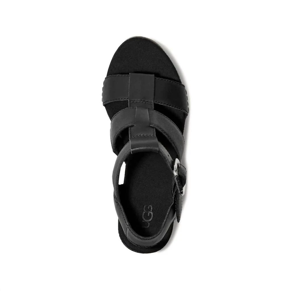 UGG Women's Abbot Strap Sandals In Black 5
