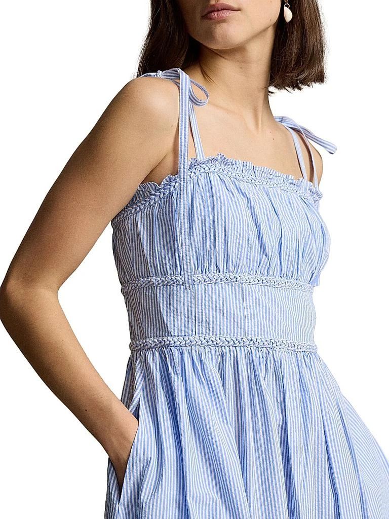 Ralph Lauren Cotton Seersucker Fit-And-Flare Dress 4