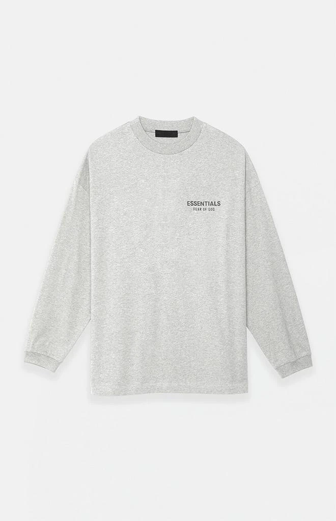 Essentials Light Heather Grey Long Sleeve T-Shirt 1