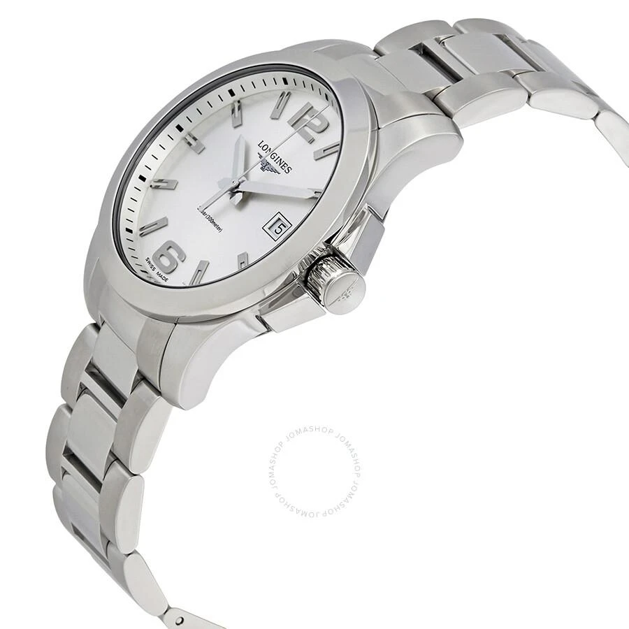 Longines Conquest Silver Dial Stainless Steel Men's 41mm Watch L37594766 2