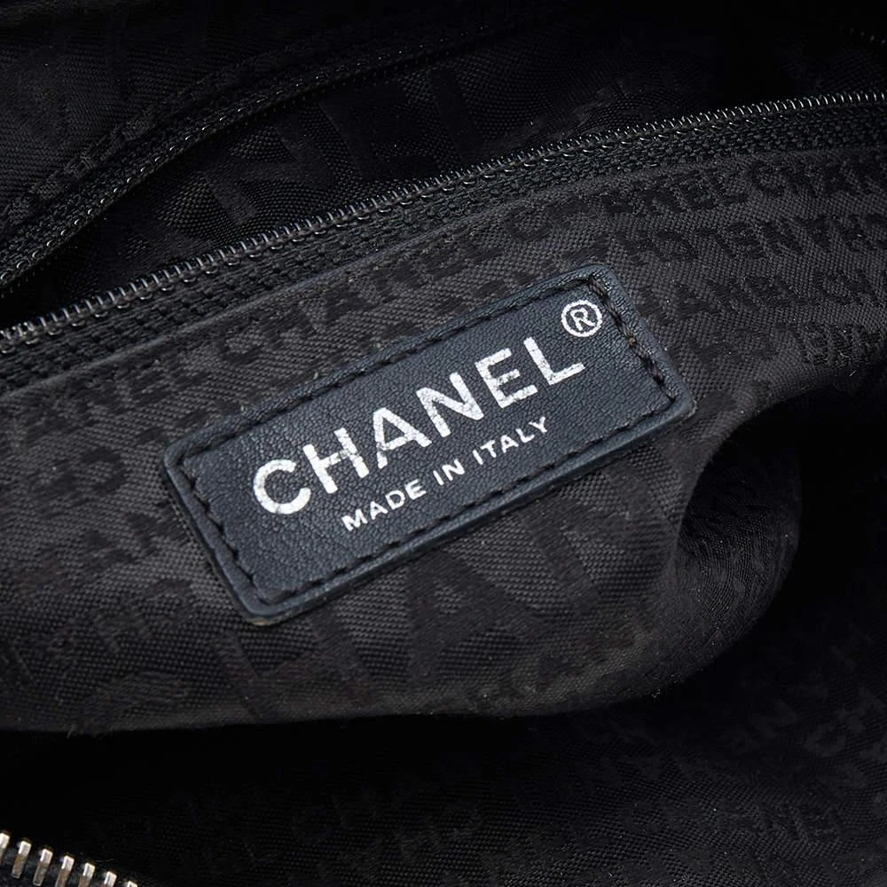Chanel Chanel Black Leather Accordion Zipper Bag 9