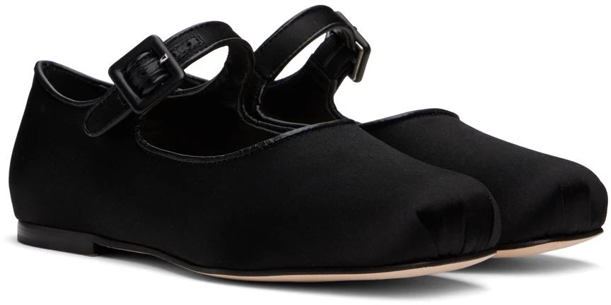 Sandy Liang Black Mary Jane Pointe Ballerina Flats 4