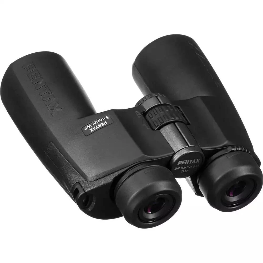 Pentax 10x50 SP Series WP Water Proof Porro Prism Center Focus Binocular with 5.0 Degree Angle of View, Black, with Case 5