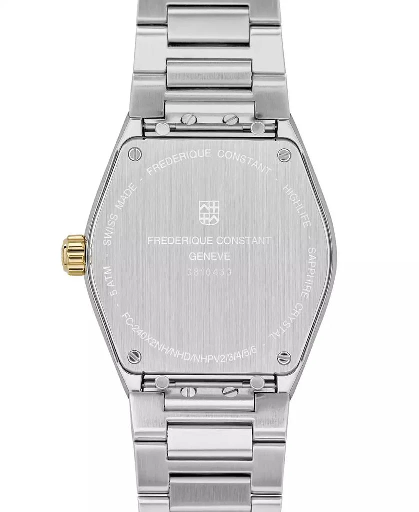Frederique Constant Women's Swiss Highlife Diamond (1/20 ct. t.w.) Two-Tone Stainless Steel Bracelet Watch 31mm 3