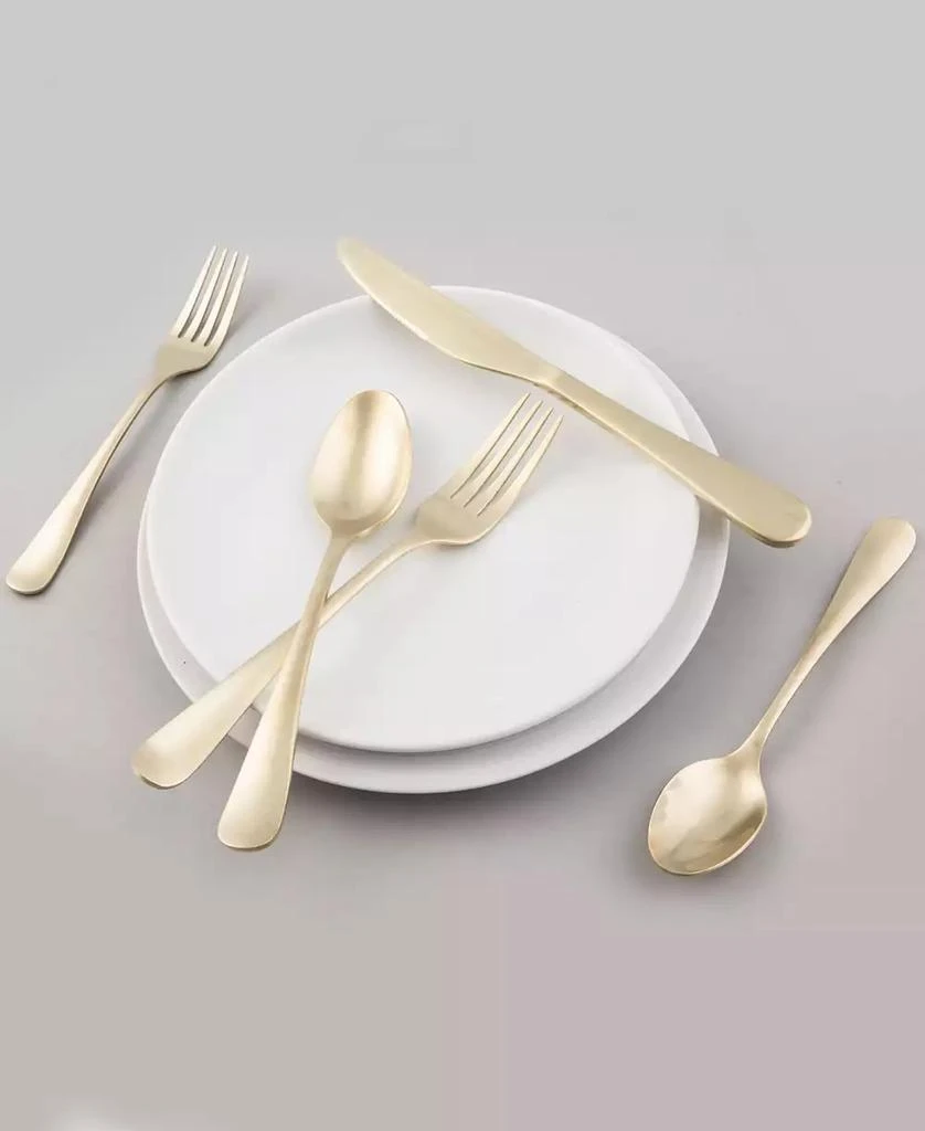 Cambridge Silversmiths Rhiannon Champagne Satin 20-Piece Flatware Set, Service for 4 3