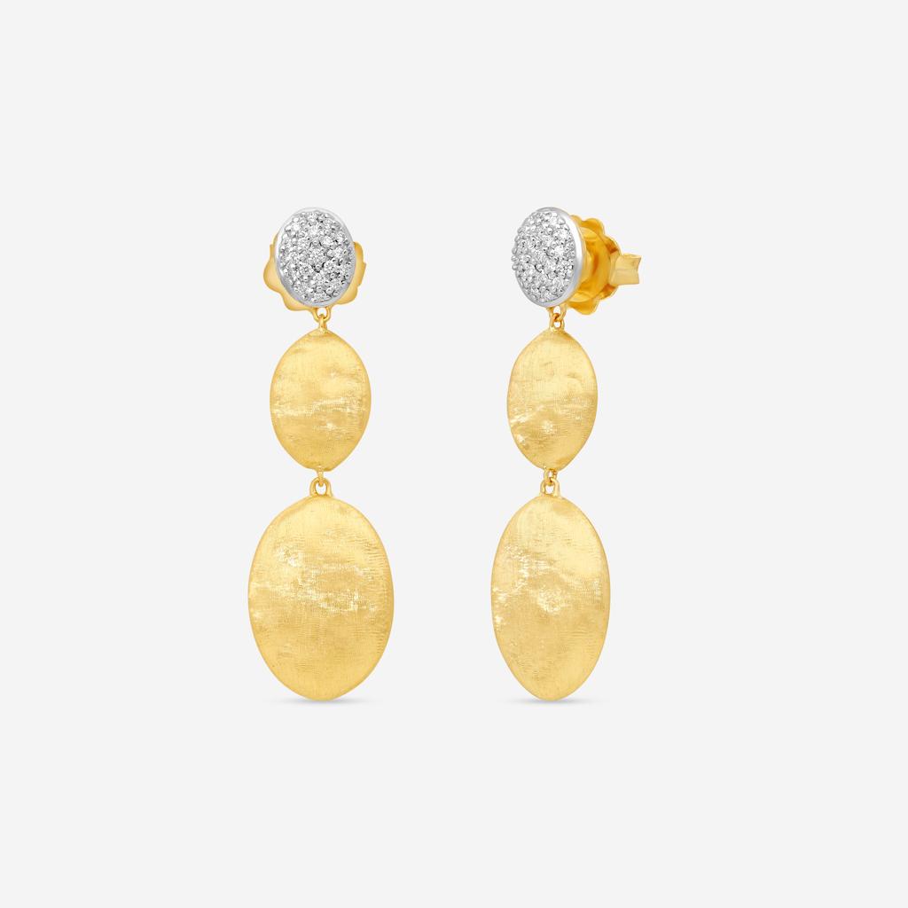 Marco Bicego Marco Bicego Siviglia 18K Yellow & White Gold Drop Earrings OB1711_B_YW_Q6