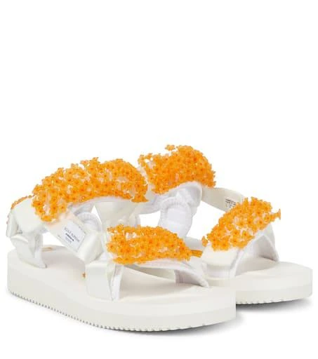 CECILIE BAHNSEN x Suicoke Maria hand-embroidered sandals 1