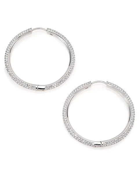 Adriana Orsini Pavé Hoop Earrings/1.4"