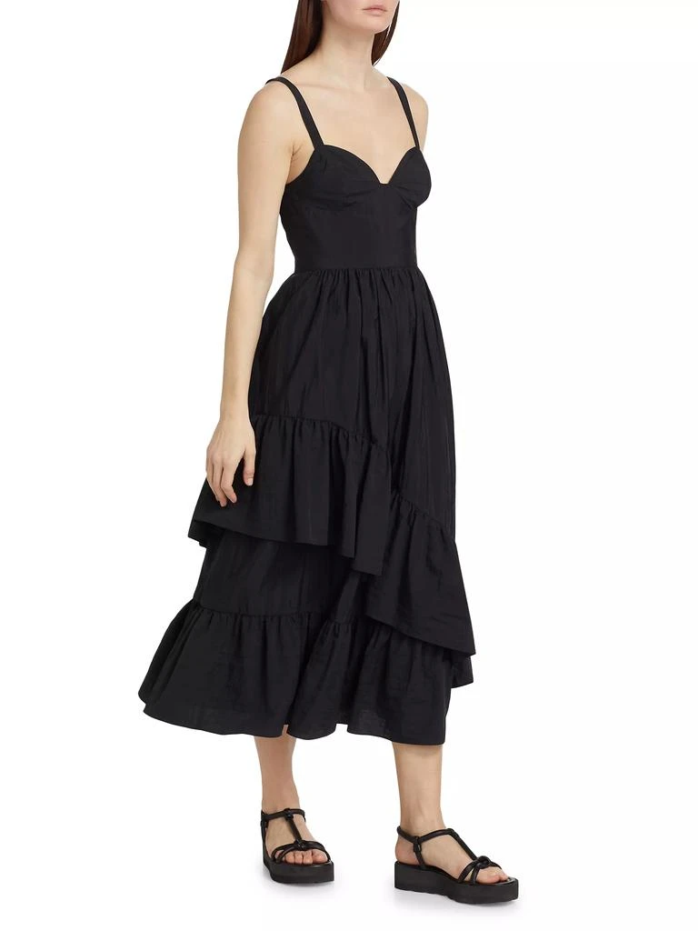 Cinq à Sept Amy Asymmetric Ruffle Midi-Dress 2