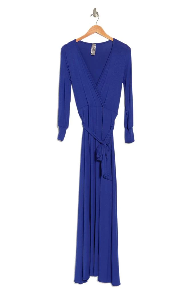 GO COUTURE Long Sleeve Maxi Wrap Dress 3