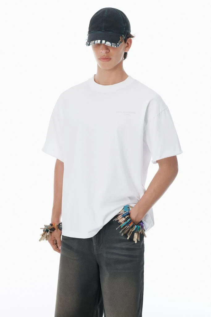 Alexander Wang White Cotton Logo T-Shirt 3