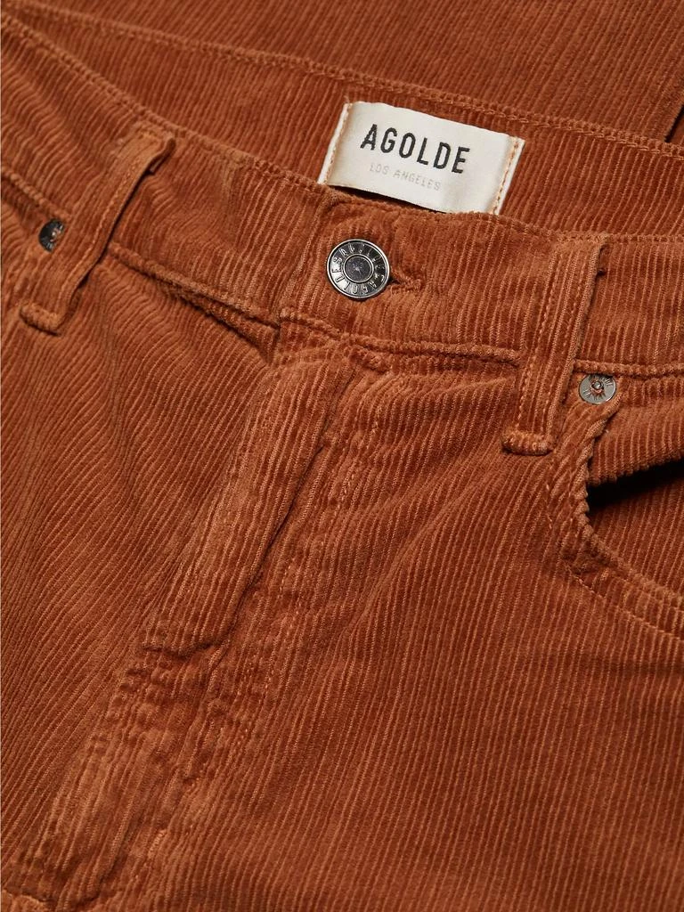 Agolde Harper Corduroy Mid-Rise Jeans 7