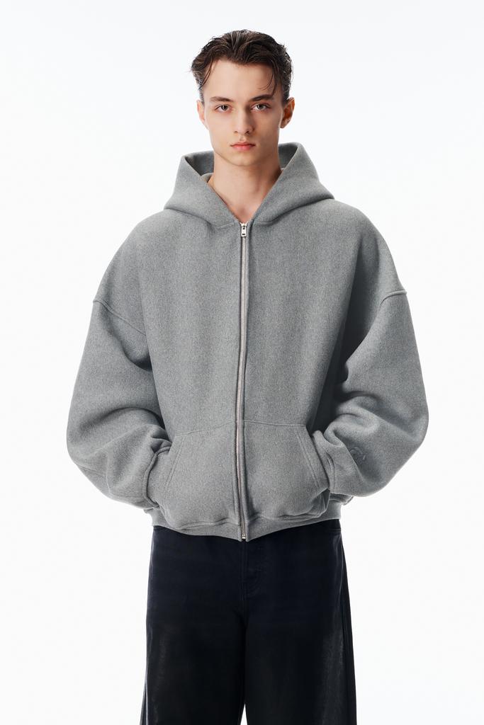 Shop STAR ZIP UP HOODIE IN DENSE FLEECE on Sale at