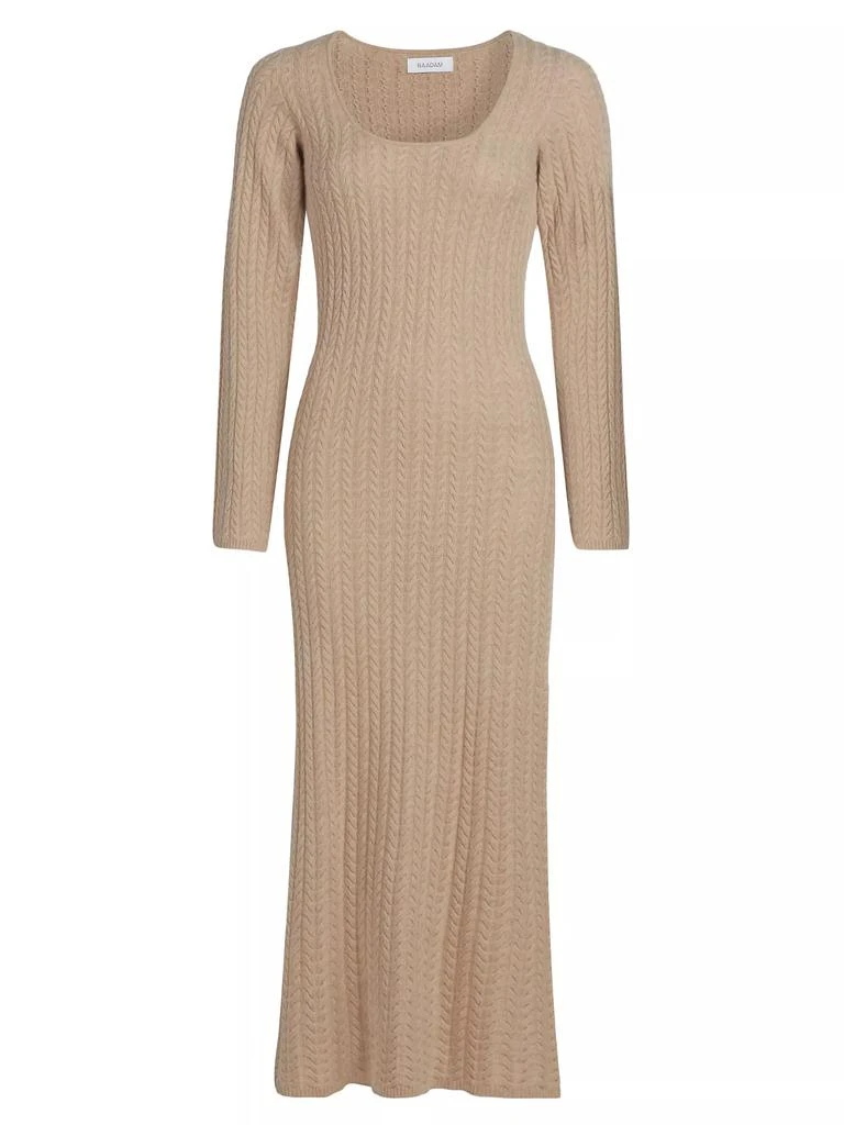Naadam Wool & Cashmere Cable-Knit Midi-Dress 1