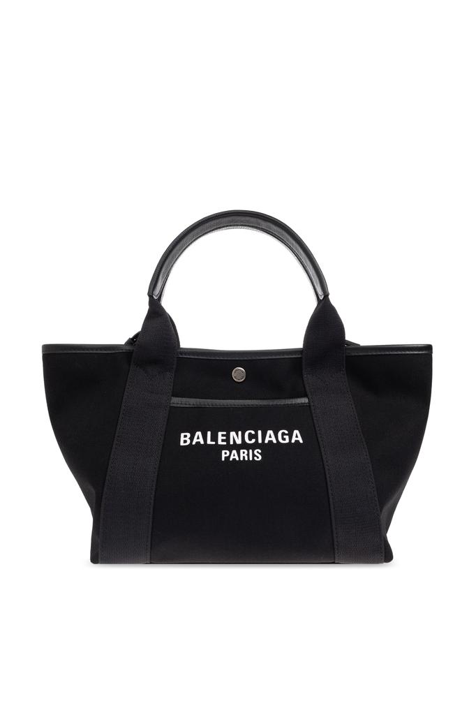 Balenciaga Grey Leather Small Carry All Hampton Shopping Bag