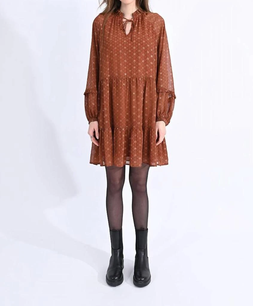 Molly Bracken Molly Bracken - Mini Dress in Printed Veil 4