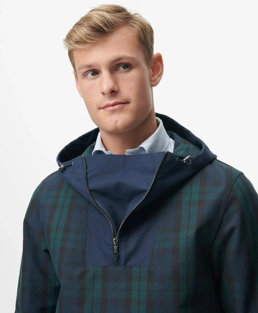 Brooks Brothers Black Watch Popover Windbreaker in Water-Repellent Nylon 5