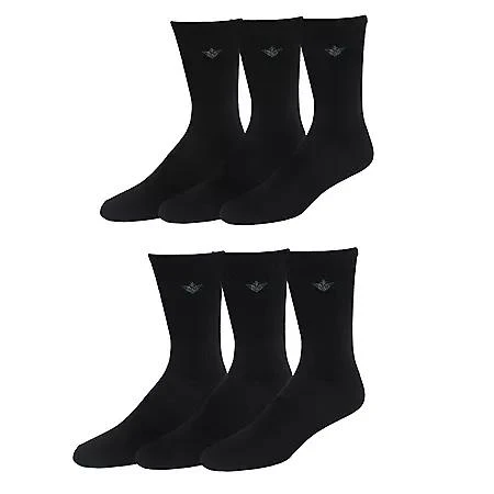 Dockers Dockers Men's 6-Pack Embroidered Repreve Dress Crew Sock 1