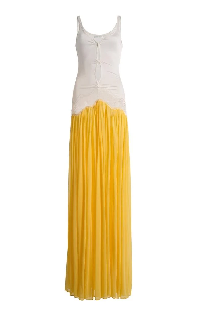 christopher esber cutout pleated ribbed-knit maxi dress Christopher Esber Cutout pleated ribbed-knit maxi dress Christopher Esber