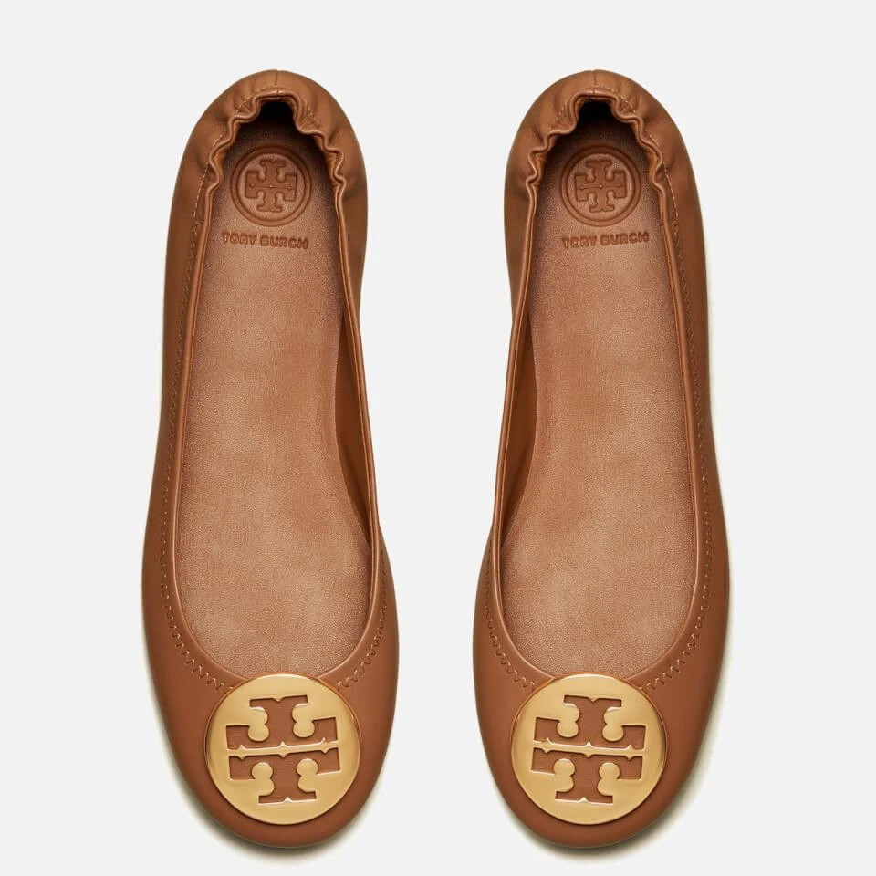 Tory Burch TORY BURCH WOMEN'S MINNIE LEATHER BALLET FLATS 2