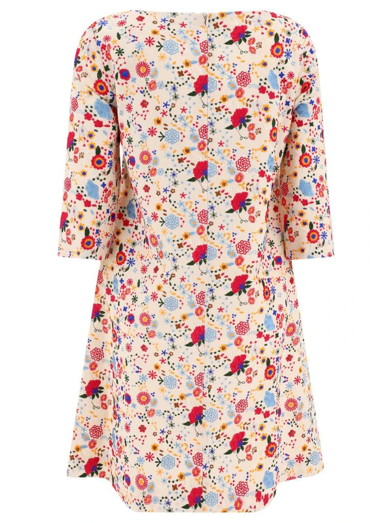 INES DE LA FRESSANGE Ines De La Fressange Floral A-Line Dress 2