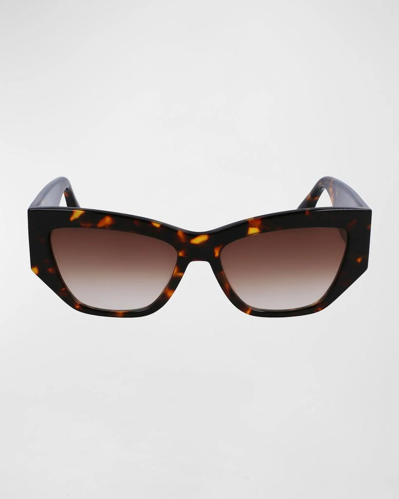 Victoria Beckham Sculptural Boxy Acetate Cat-Eye Sunglasses 3