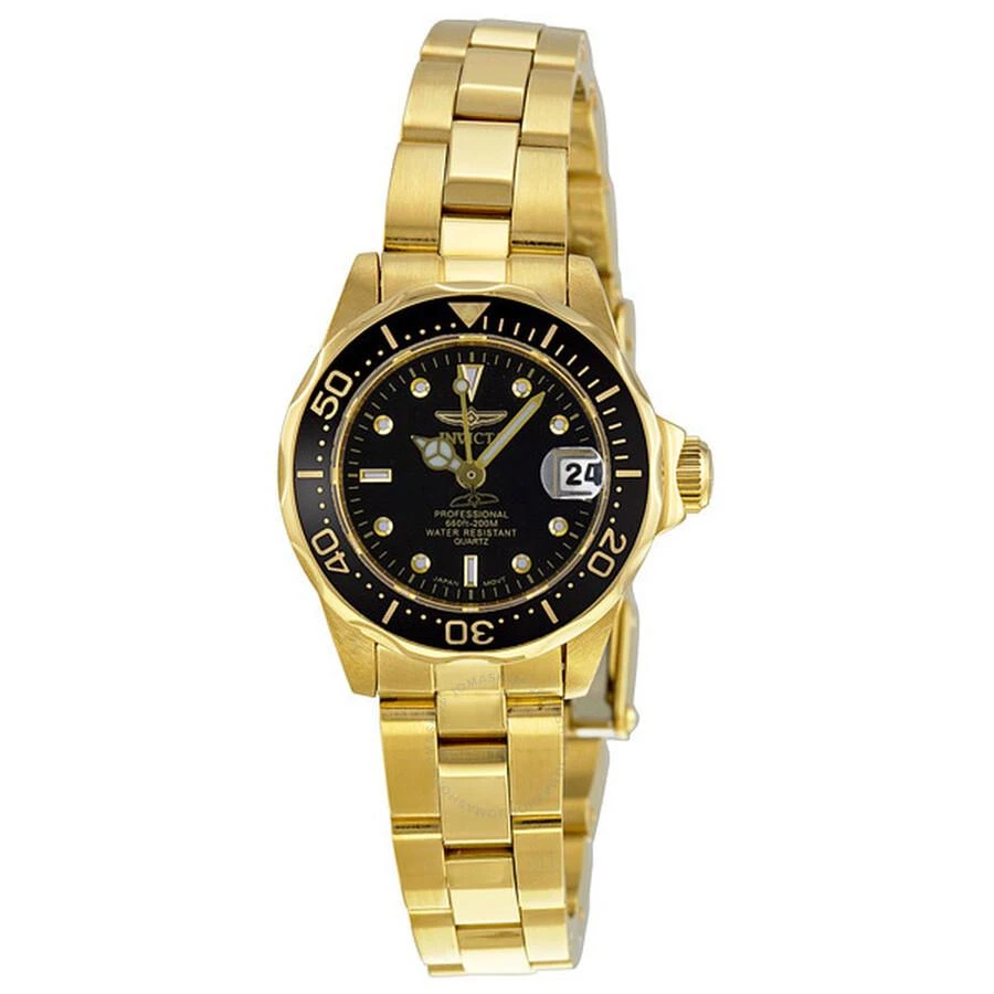 Invicta Pro Diver Gold-plated Black Dial Ladies Watch 8943 1