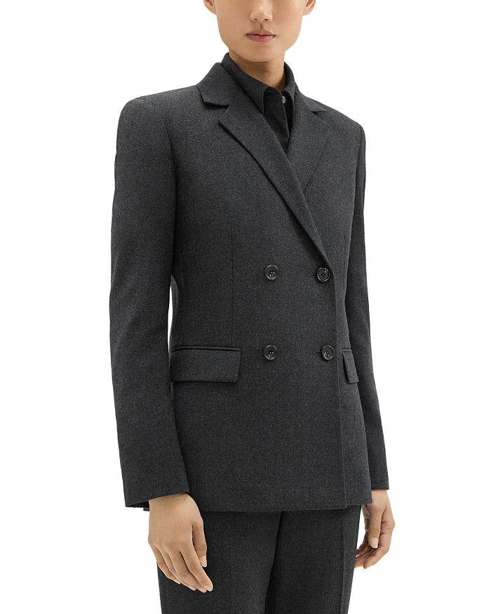 Theory Wool Slim Double Breasted Blazer 6