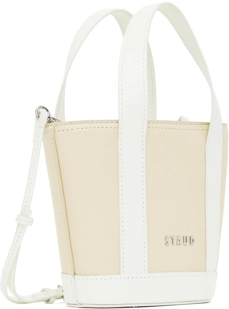 Staud Off-White & White Allora Micro Bag 3