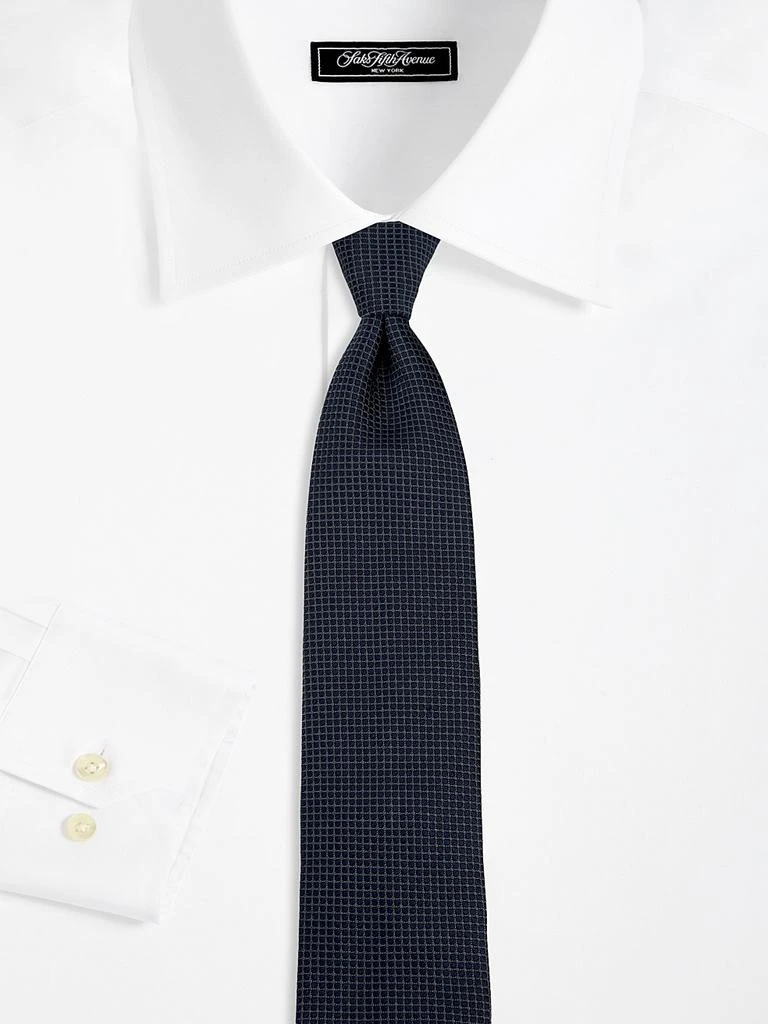 Canali Neat Geometric Silk Tie 2