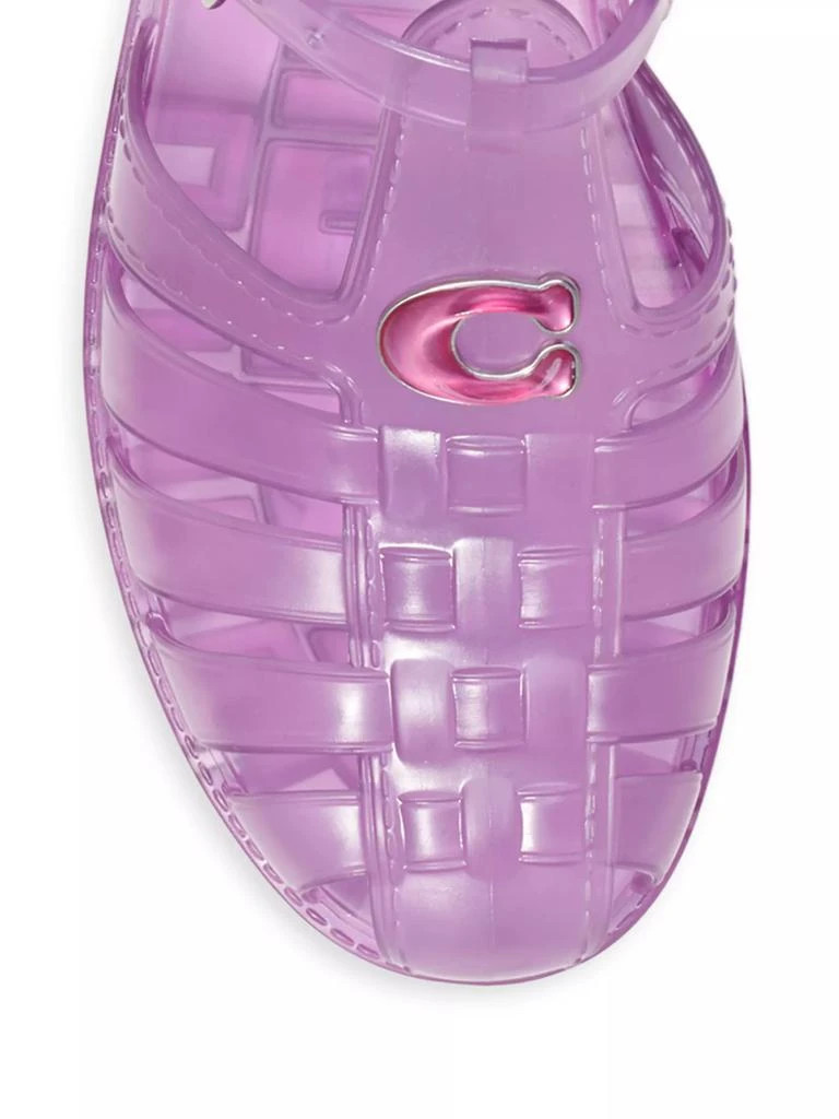 Coach Jelly PVC Logo Sandals 4