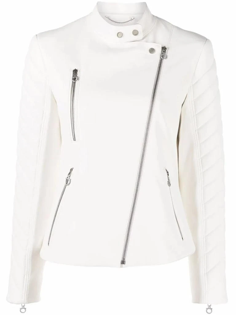 Salvatore Ferragamo Ferragamo Biker Leather Jacket 5