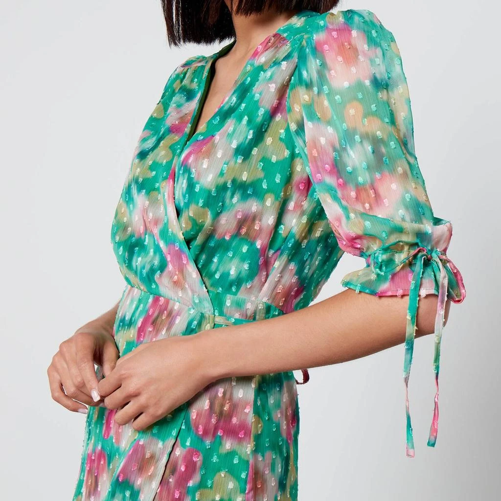 Hope & Ivy Hope & Ivy Kajsa Floral Fil Coupé Wrap Midi Dress 3