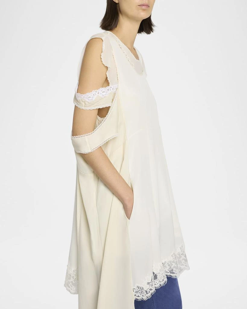 The Row Ingram Lace Cold-Shoulder Shift Mini Dress - Dresses & Skirts -  Free Shipping - BeyondStyle