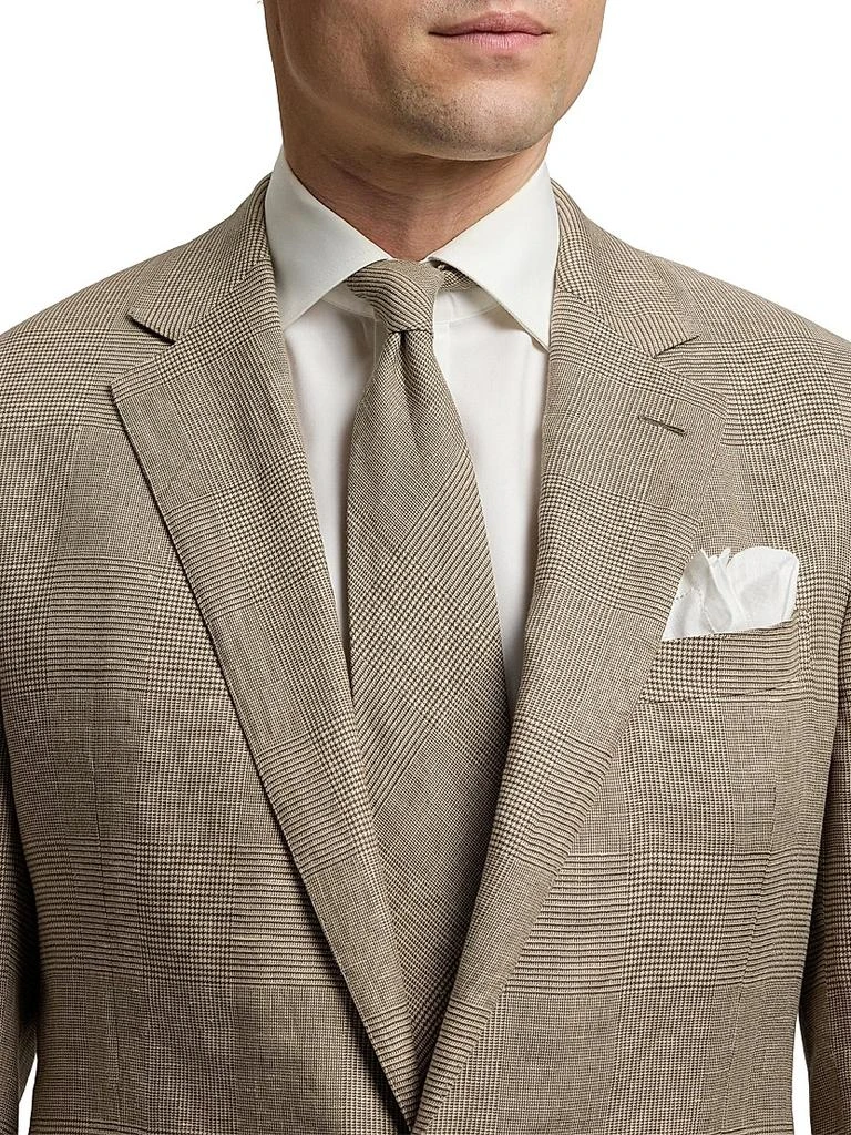 Ralph Lauren Glen Check Linen-Silk Tie 4