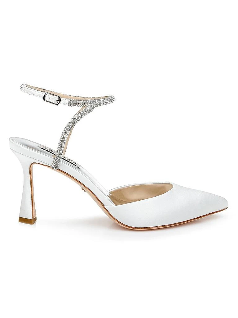 Badgley Mischka ​Kamilah 80MM Embellished Satin Pumps 1