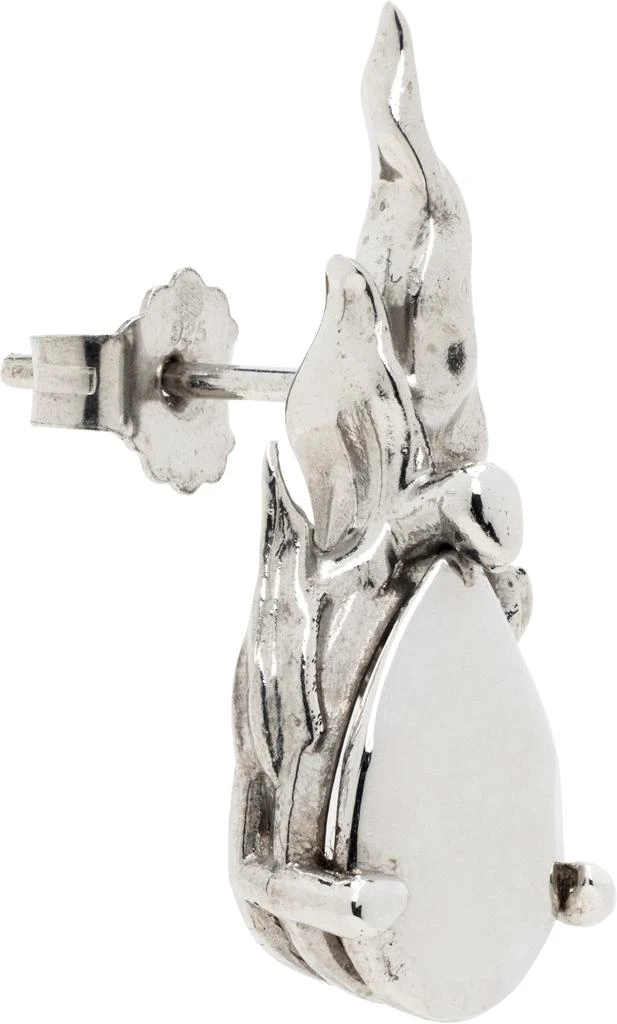 Alan Crocetti Silver Mini Hard Gem in Heat Single Earring 2