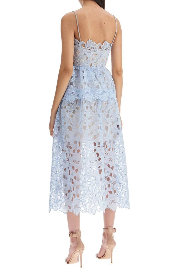 SELF PORTRAIT midi organza dress in 3