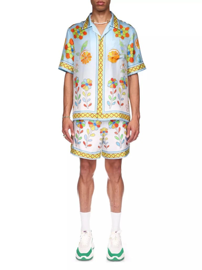 Casablanca Stained Glass Print Silk Shirt 2