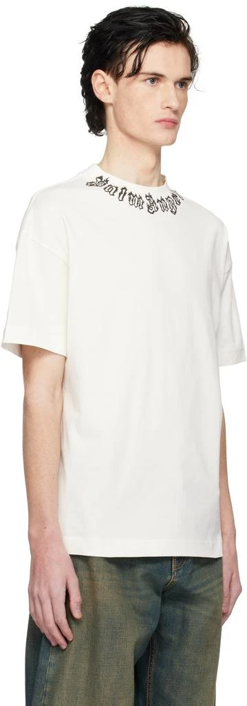 Palm Angels White Flame Logo T-Shirt 2
