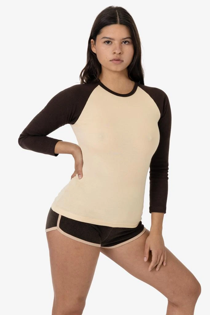 Los Angeles Apparel 43053 - Baby Rib Long Sleeve Raglan 11
