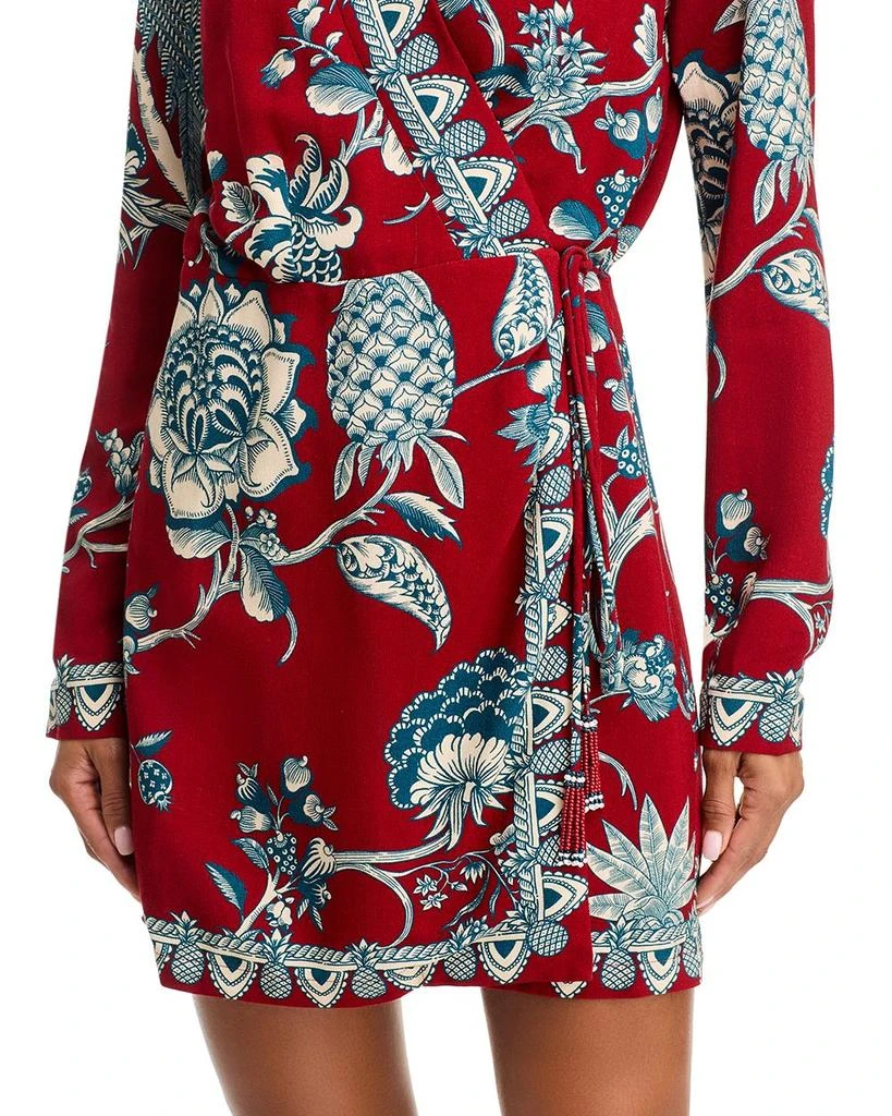 Farm Rio Tropical Landing Mini Wrap Dress 6