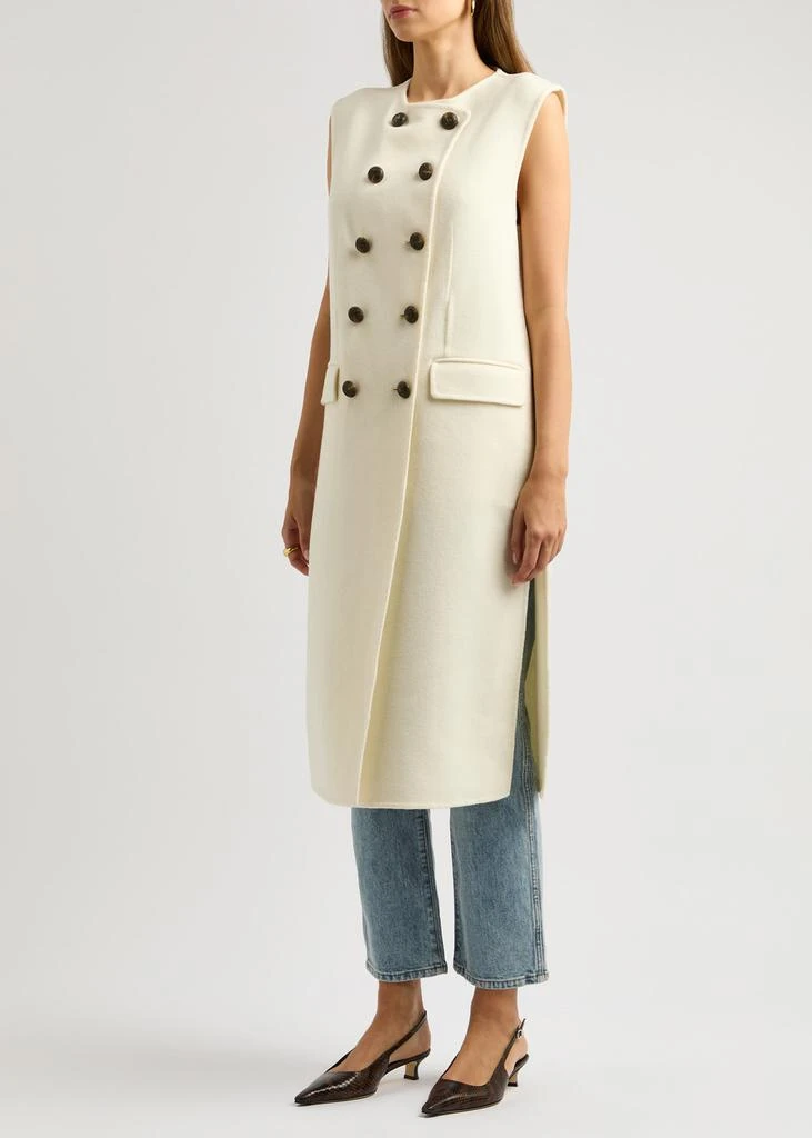 VERONICA BEARD Hoxton sleeveless wool-blend jacket 2