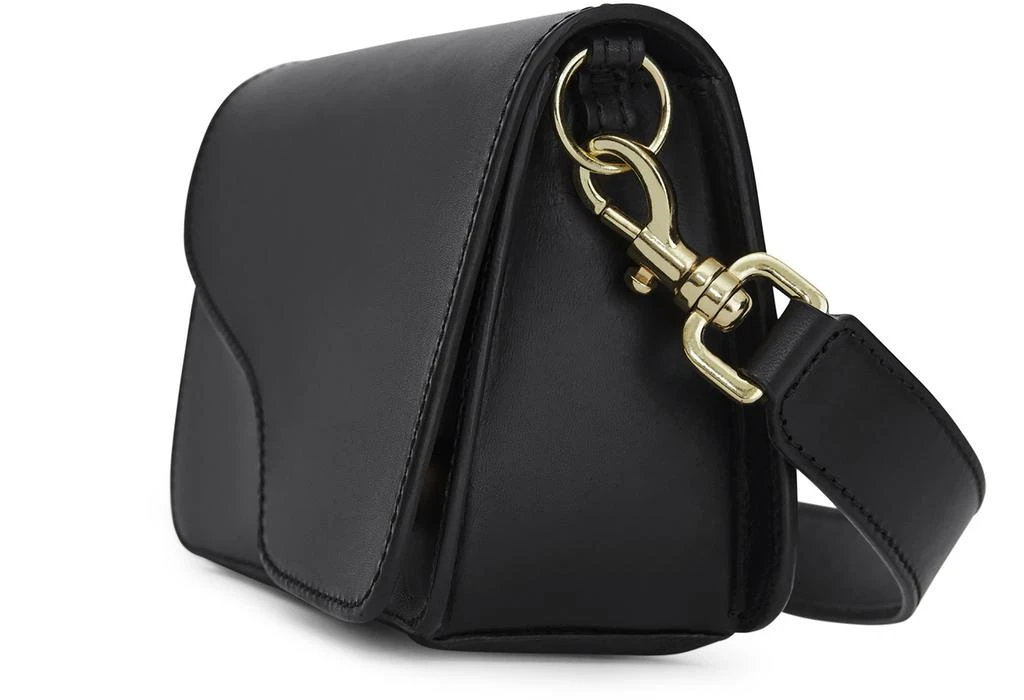 ATP ATELIER Corsina Black Leather Shoulder bag 4