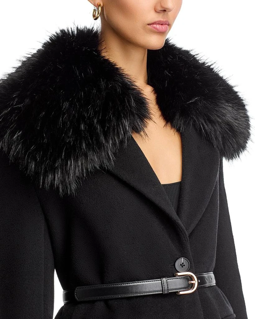 Self Portrait Faux Fur Collar Coat 6