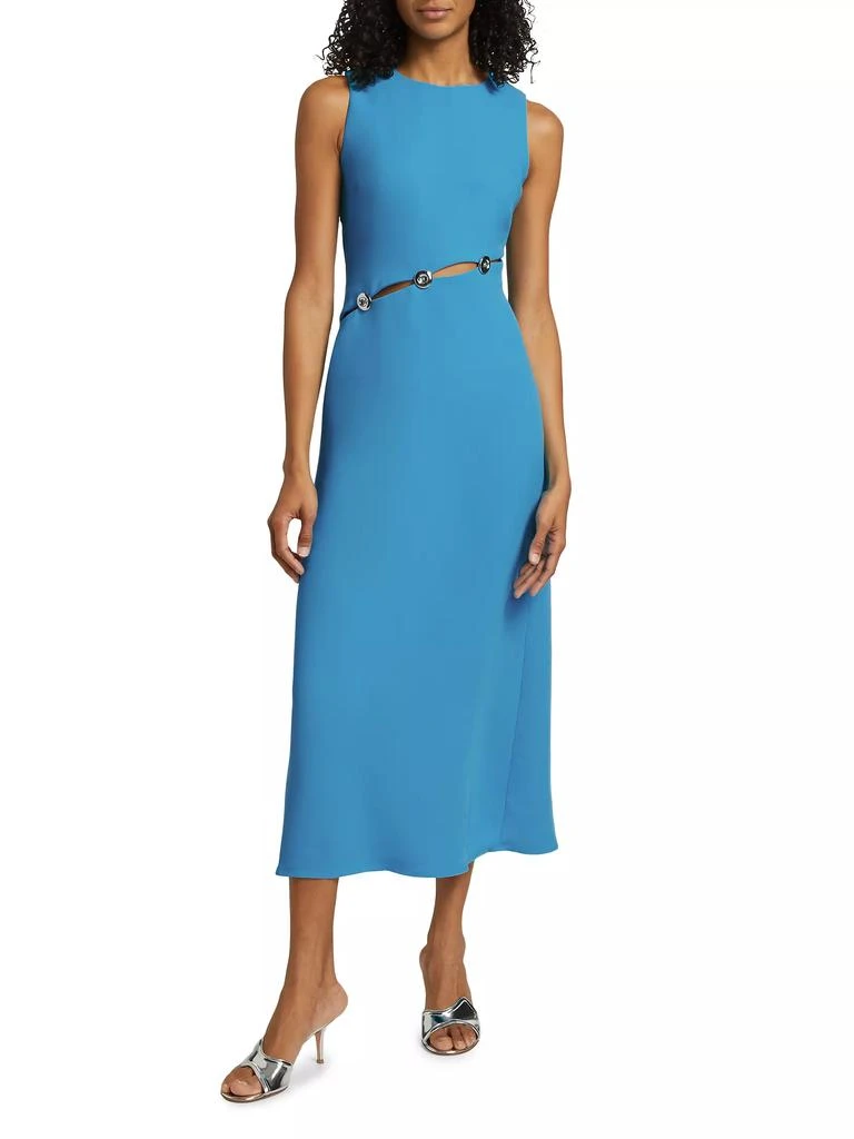 Simon Miller Simm Asymmetric Buttoned Midi Dress 3