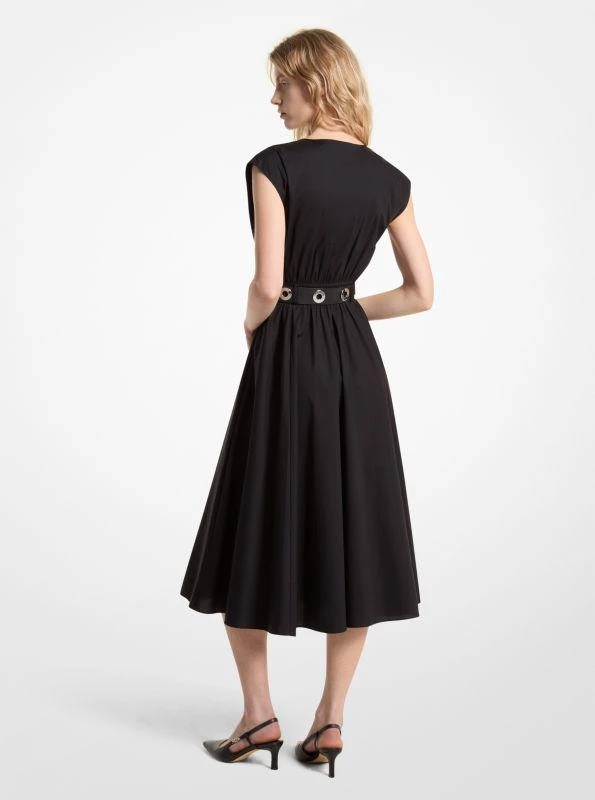 Michael Kors Stretch Organic Cotton Poplin Midi Dress 2
